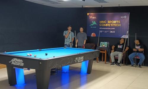 MNC Vision menjuarai MNC Sports Competition bidang billiard.  Foto: Muhammad Gazza/MNC Portal Indonesia